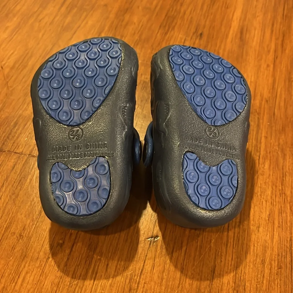Ocean Scene Clogs Shoes blue Toddlers Infant Baby Boys Size 2/3